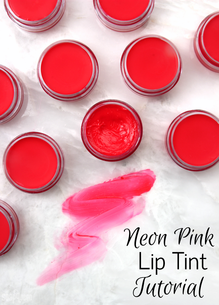 Making Scentz (aka Homemade Bath Products) Neon Pink Lip Tint Tutorial