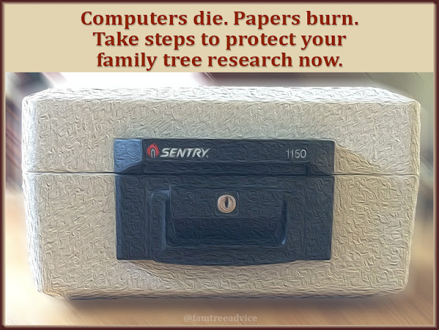 Don't wait! You must protect your family tree research.