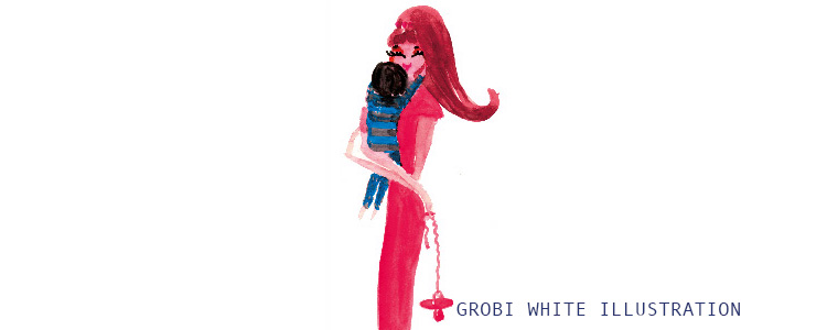 Grobi White Illustration *