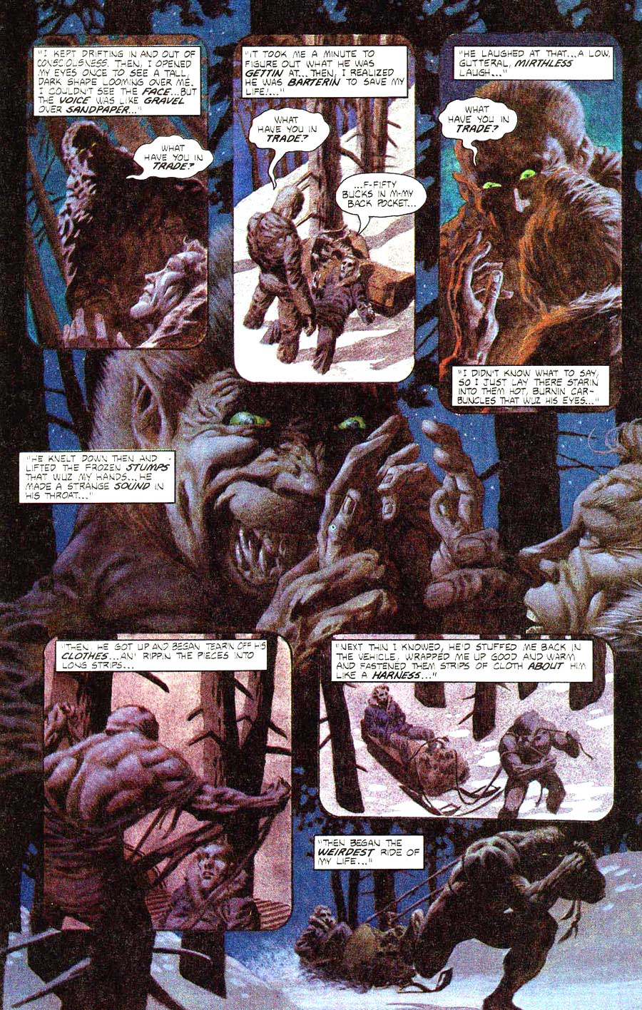 Twisted Tales v1 #10 - Bernie Wrightson horror comic book page art