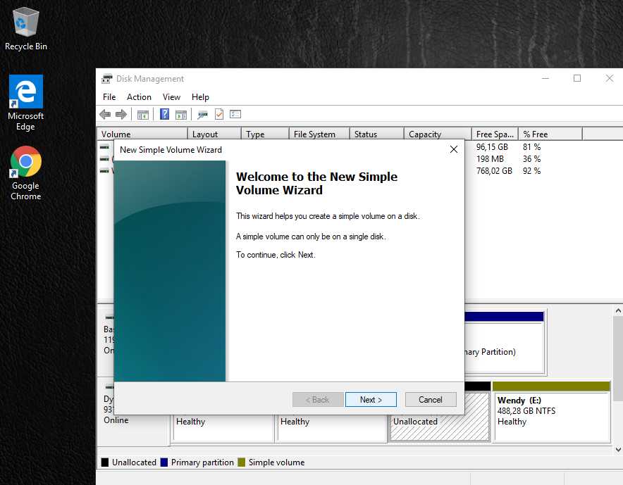Pilih Next Untuk Mulai Membagi Partisi Harddisk Pilih Next Untuk Mulai Membagi Partisi Harddisk