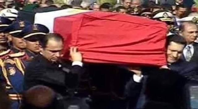 جثمان الرئيس الاسبق محمد حسني مبارك