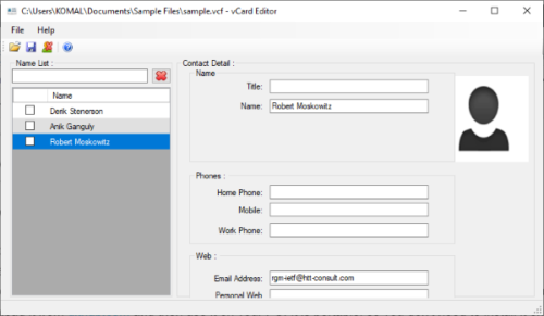 Come visualizzare il file VCF su PC Windows 10