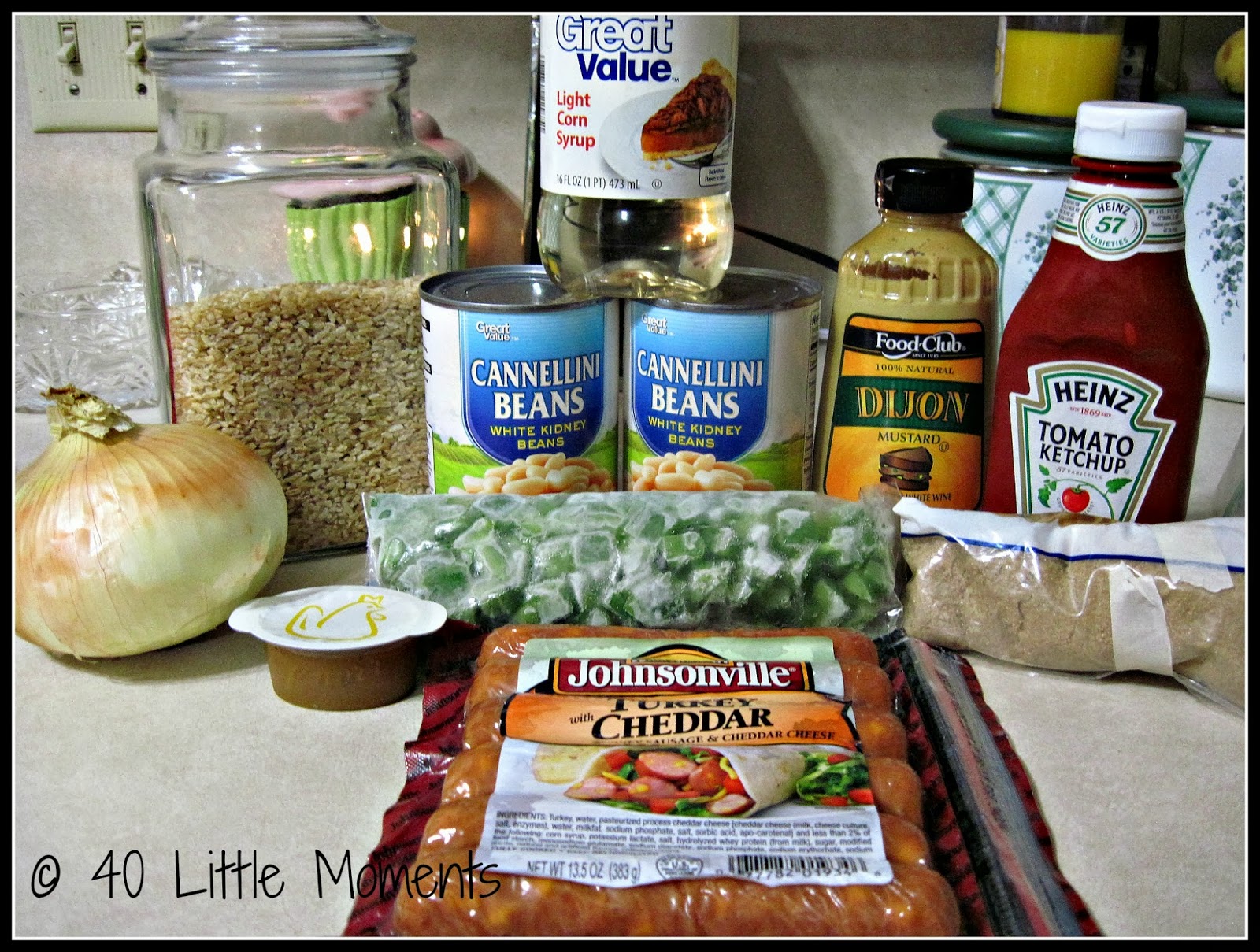 40 Little Moments: Tasty Tuesday - Sausage, Beans and Rice