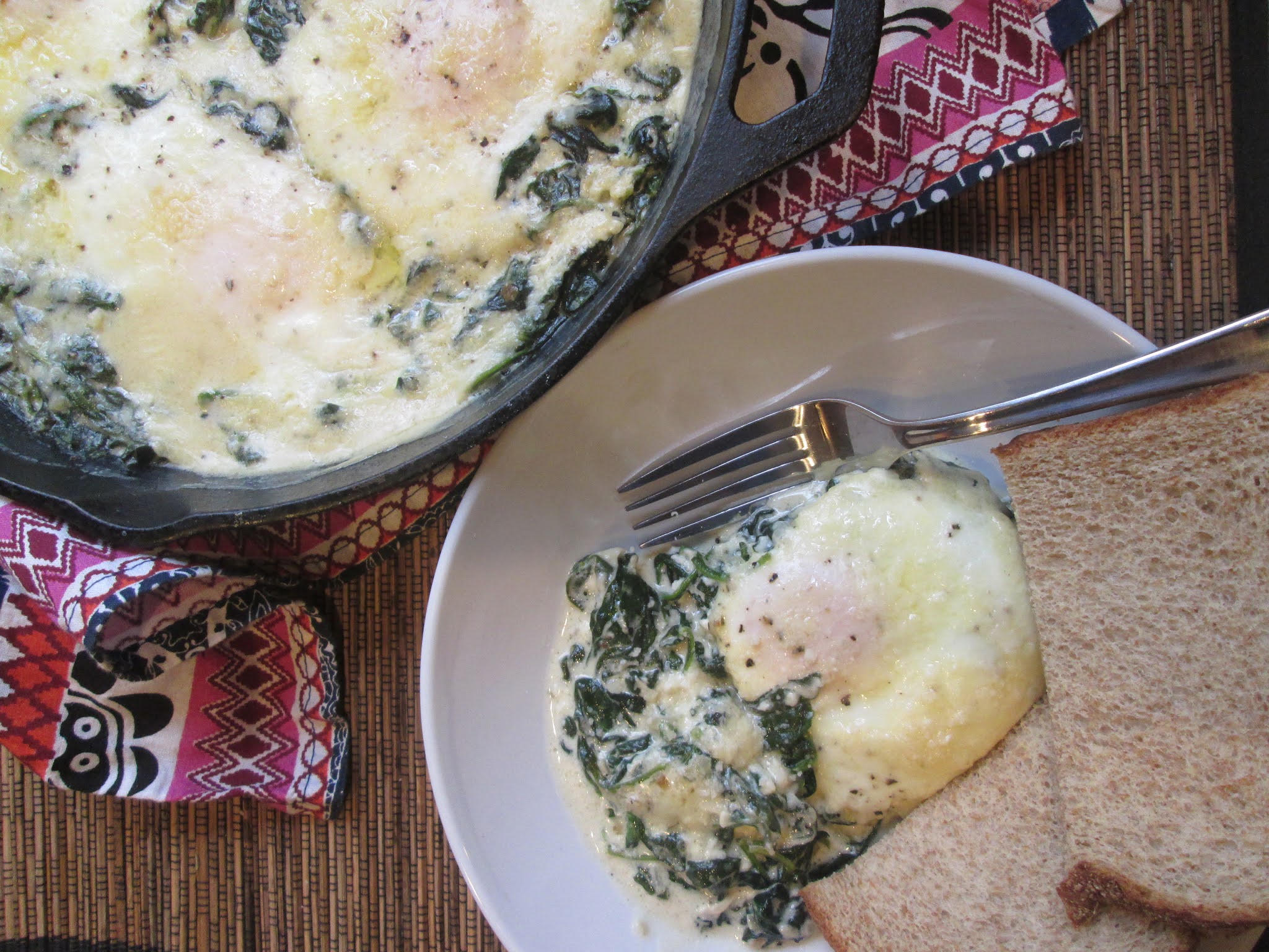Stirring the Pot Ina Garten's Creamed Spinach & Eggs