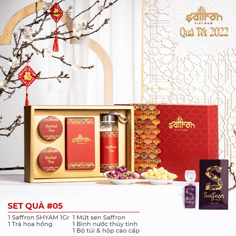 Saffron Việt Nam Hộp Ba Tư (concept mứt Tết) – Set #5 Shyam