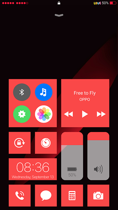 Updated Oppo Themes: F3|F3 Plus Red Full Edition Theme
