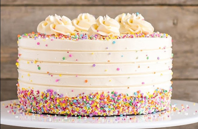 Super Moist Vanilla Cake #desserts #cake
