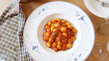 Ñoquis con salsa de tomate (Colaboración con Villeroy&Boch)