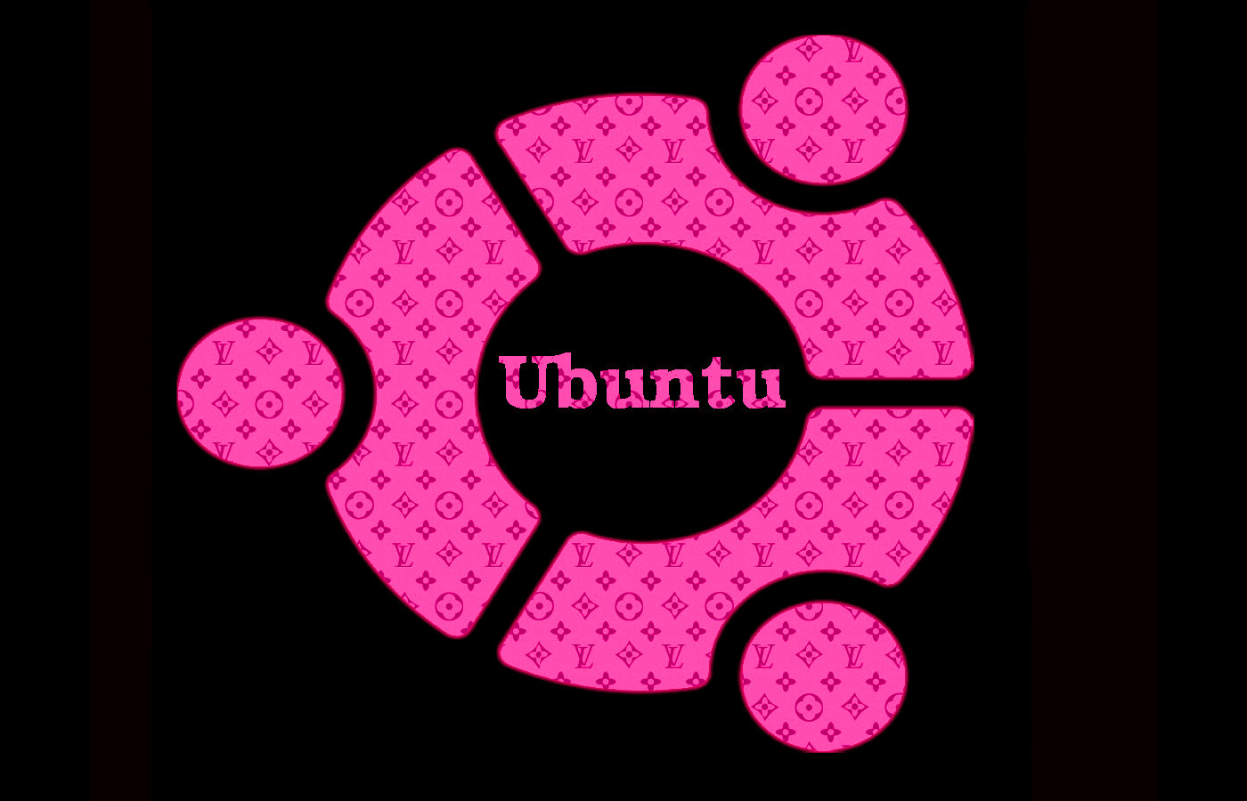 I love ubuntu!: 2-PINK UBUNTU WALLPAPER