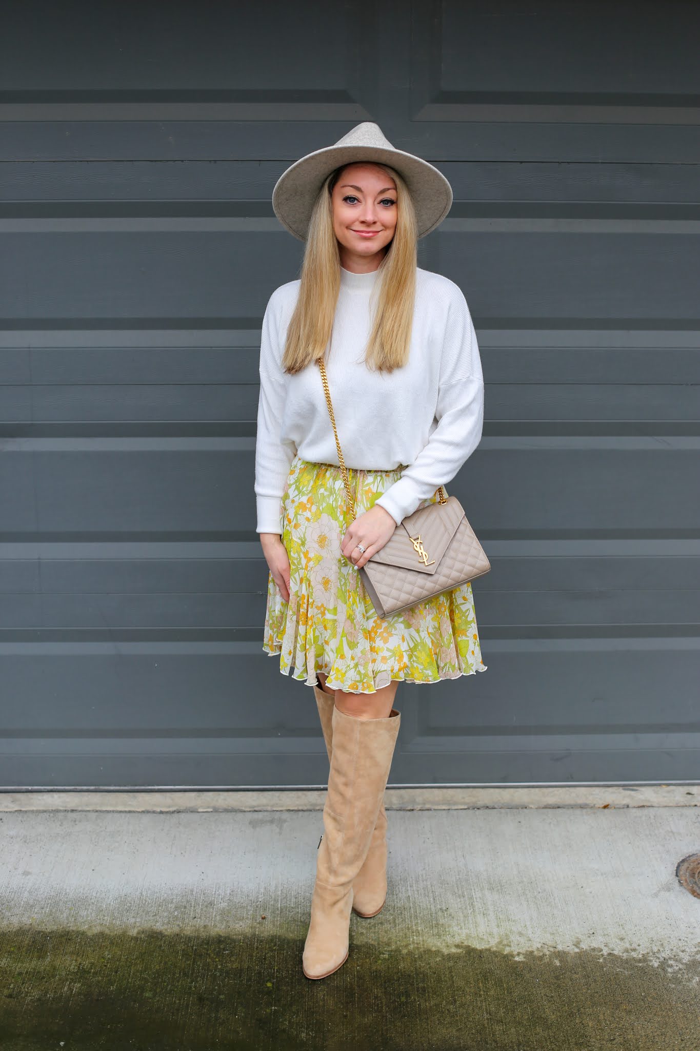 Spring Style: Floral Tiered Mini Skirt Styled Two Ways