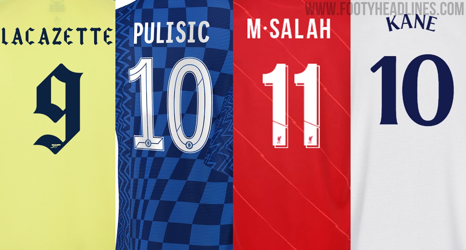 Premier League Teams Carry Over Last Season's Kit Fonts for 2122