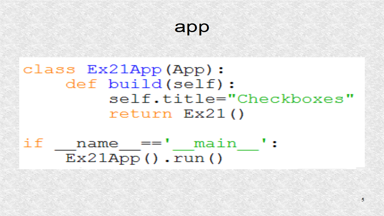 Mobile Programming in Python: 21. Checkboxes