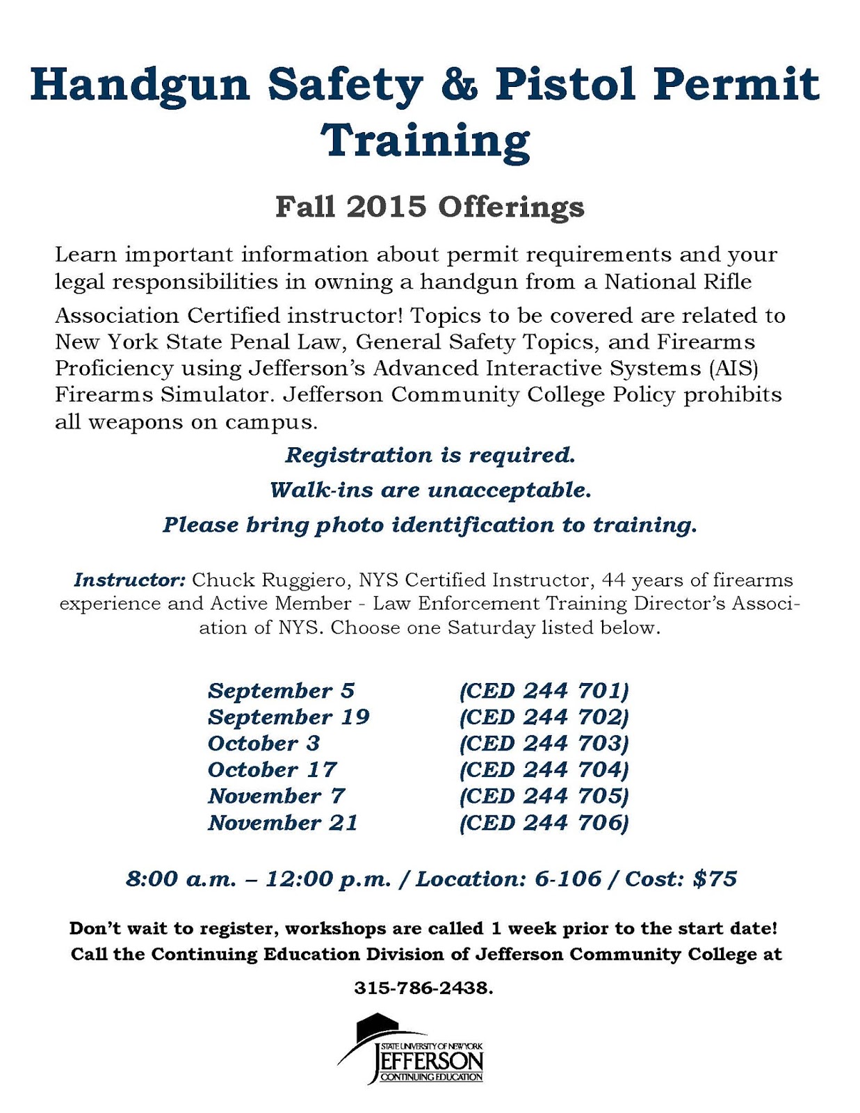 News & Press Handgun Safety & Pistol Permit Training Course
