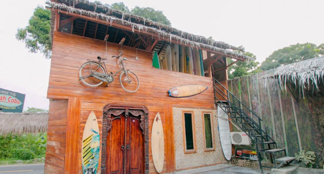 20 Foto Tempat penginapan murah di pantai Cibangban Sukabumi