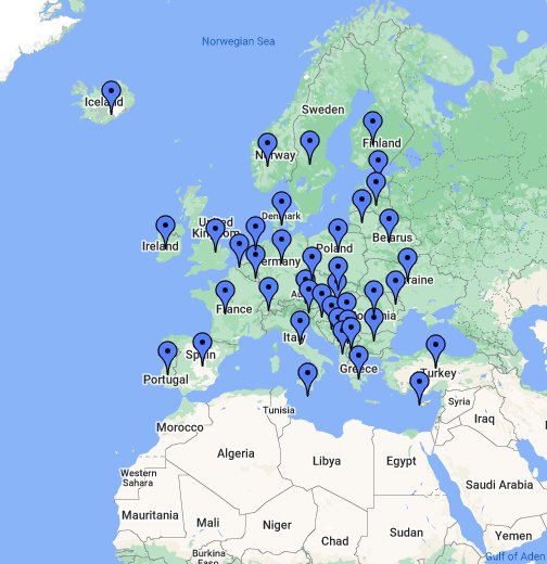 Using Google Maps In Europe  World Image