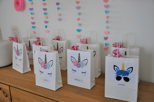 detalles para invitados fiesta unicornio