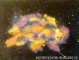 space art lesson for kids nebula paintings art intertwine