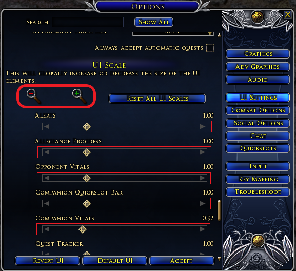 Chat tabs constantly change position lotro