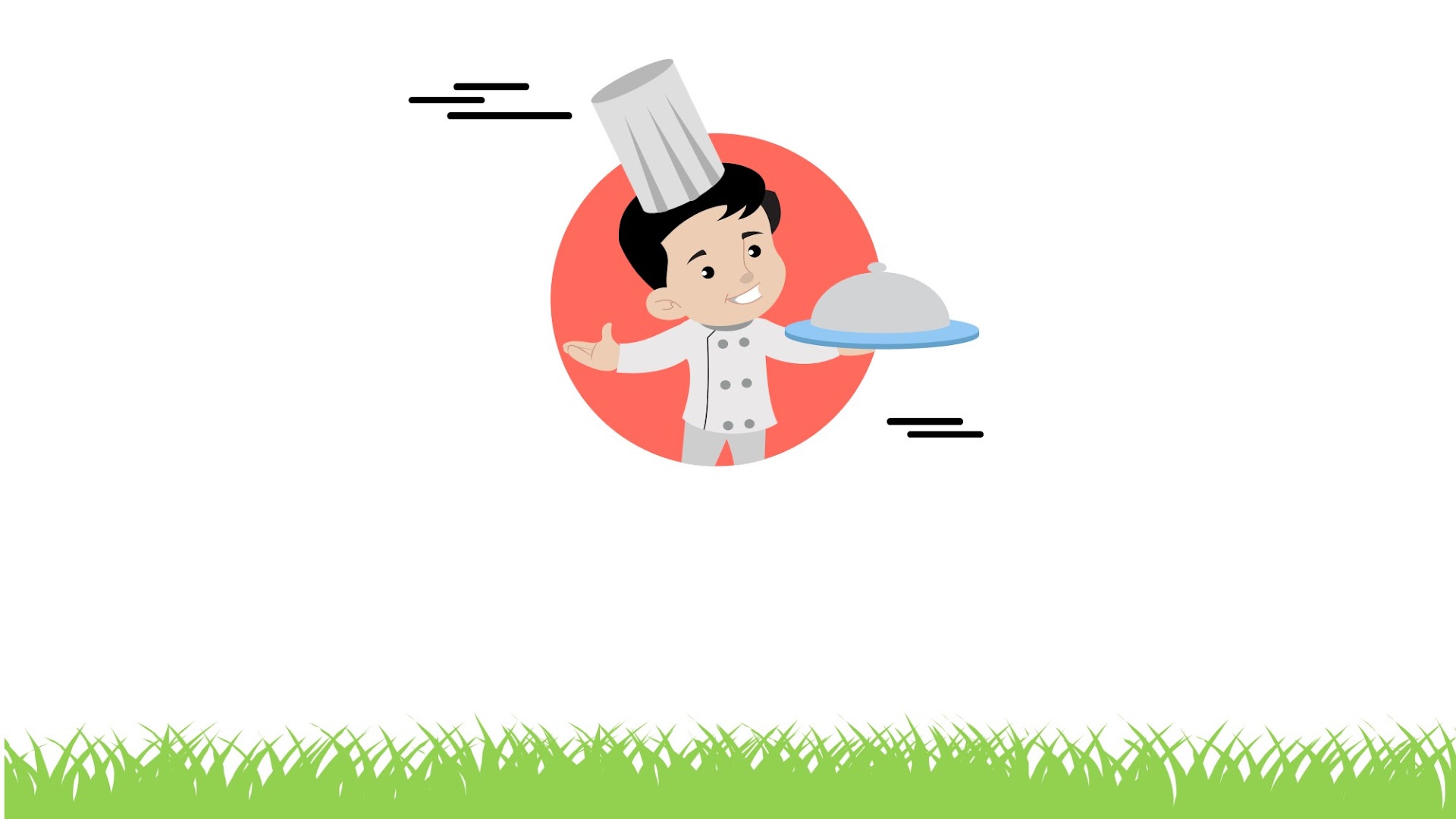 Cartoon chef - free background for Presentations