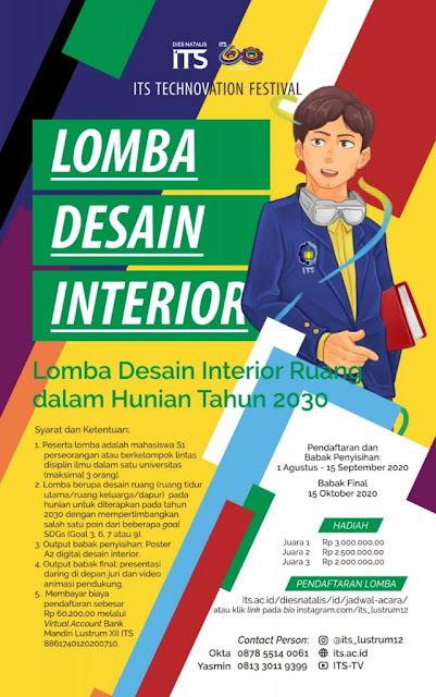 Lomba Desain Interior Ruang dalam Hunian Tahun 2030- LUSTRUM XII ITS