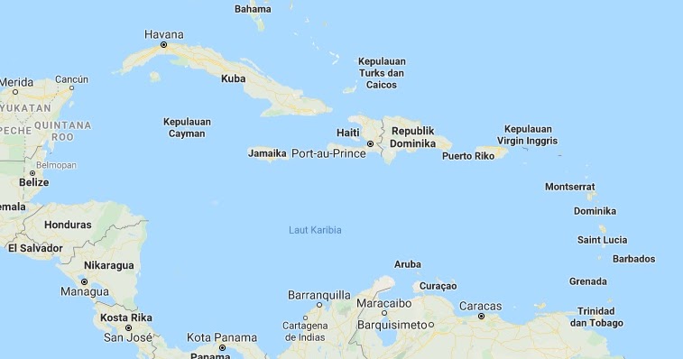 13 Negara di Amerika Tengah (Kepulauan Karibia), Ibukota