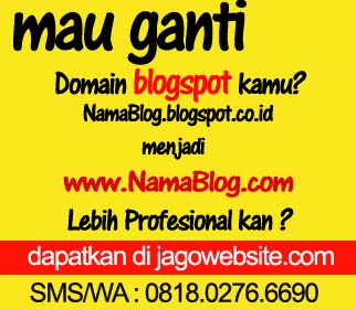 Mau ganti dommain blogspot kamu ?