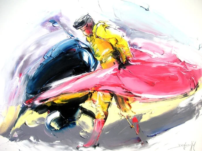 Daniel Densborn 1946 | French Abstract Knife painter