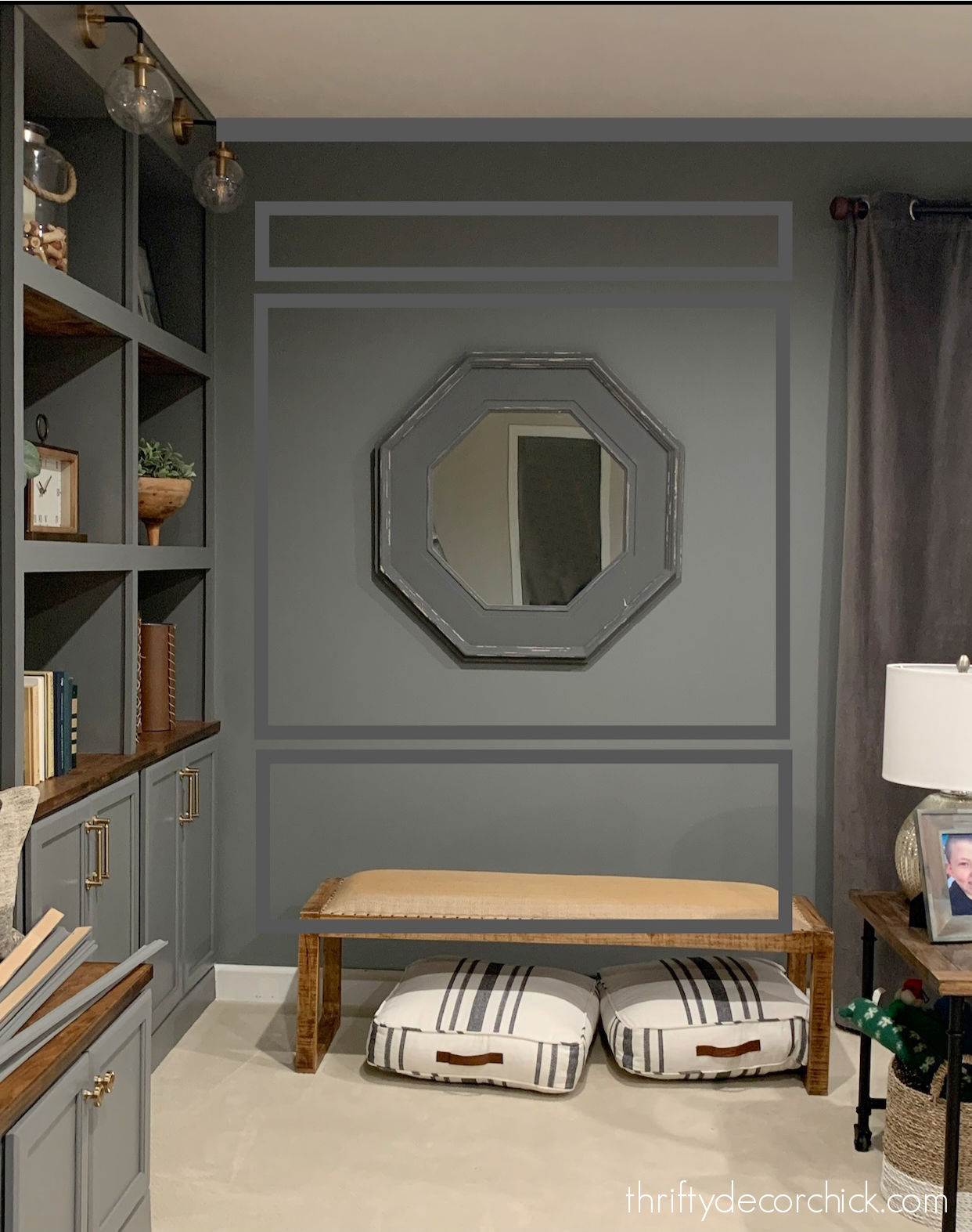 How to Install Pretty Decorative Trim on Plain Walls Thrifty Decor