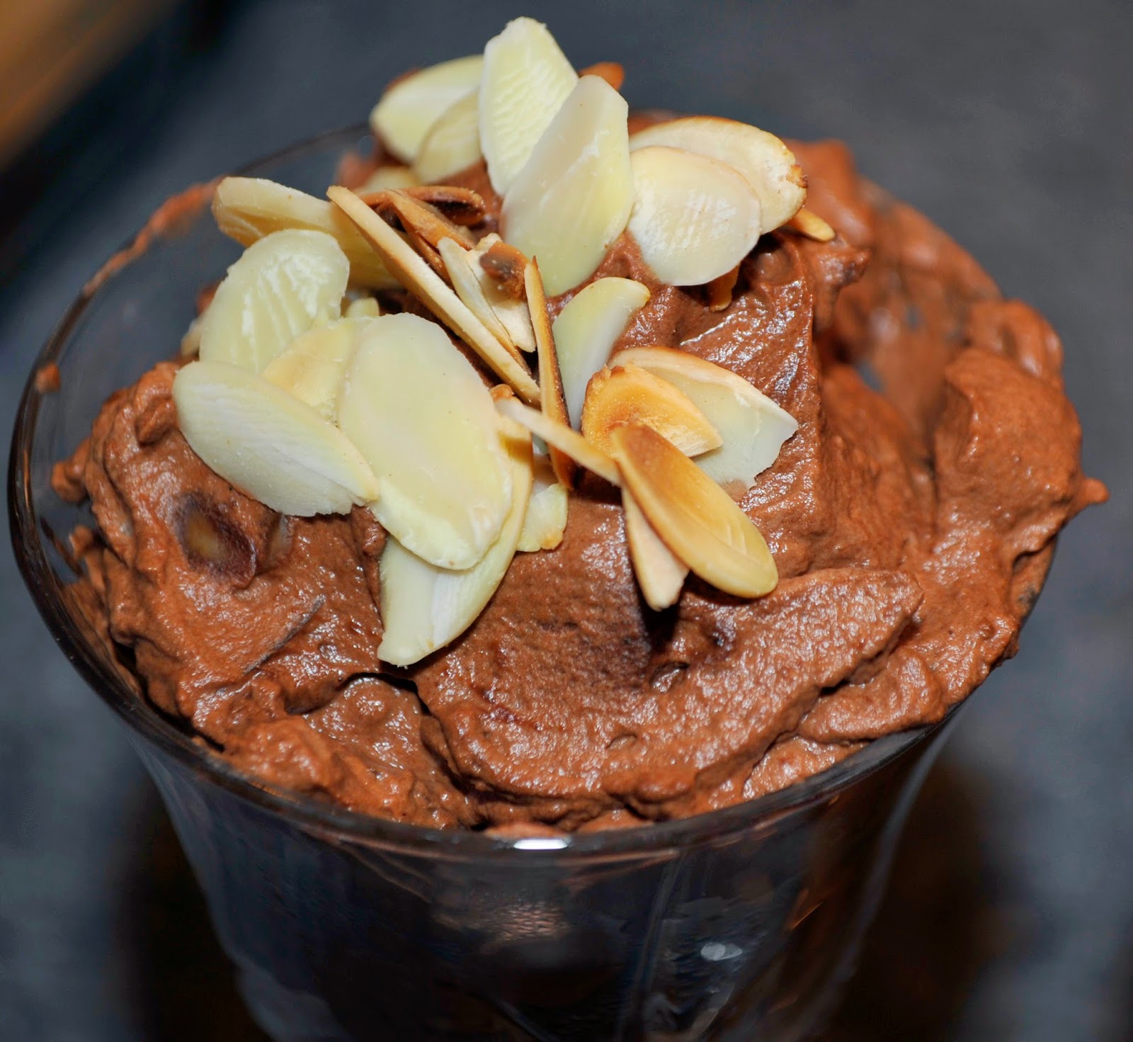 Chez Elaine Dark Chocolate Almond Macaroon Mousse