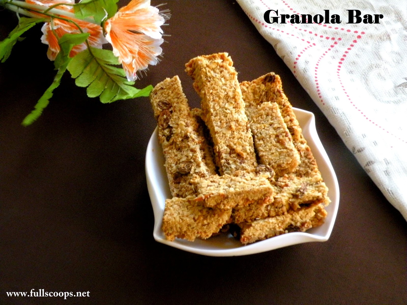 Homemade Granola Bars Full Scoops A food blog with easy,simple