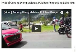 video kawah sileri meletus