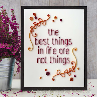 Quilling Phrases - Best Things Project