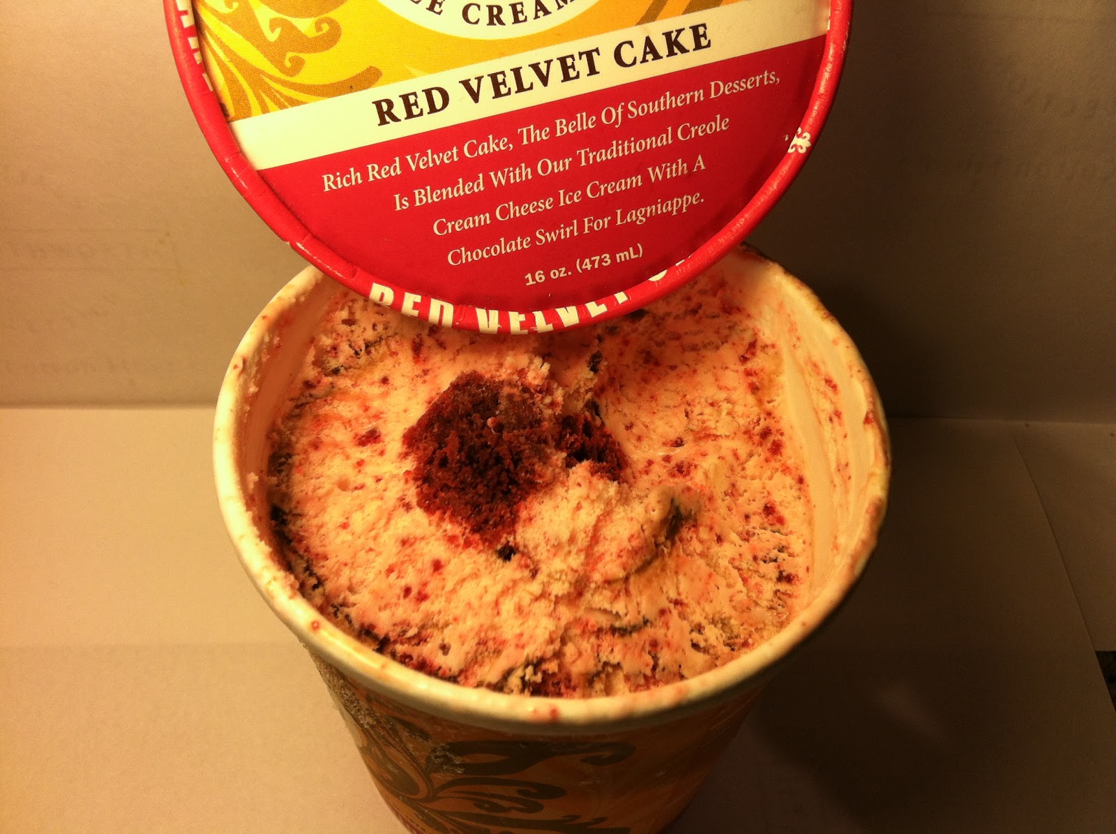 Crazy Food Dude Review New Orleans Ice Cream Company Red Velvet Cake