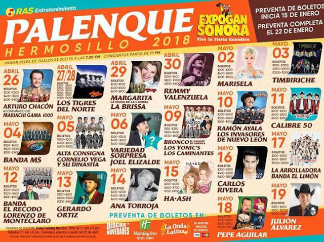 palenque expogan sonora 2018 palenque expogan sonora 2018