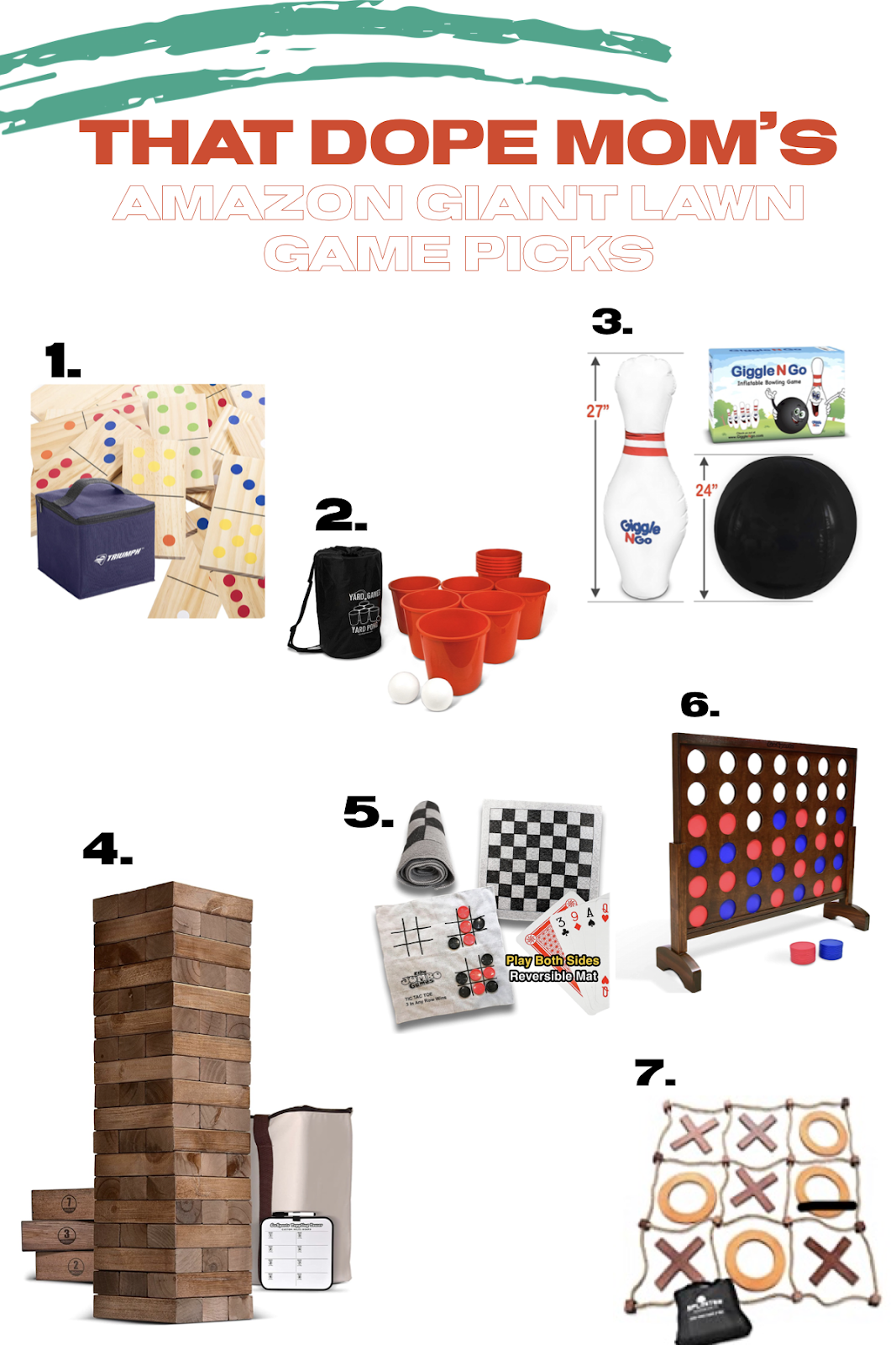 Amazon Giant Lawn Game Picks for under 100 — That Dope Mom Blog