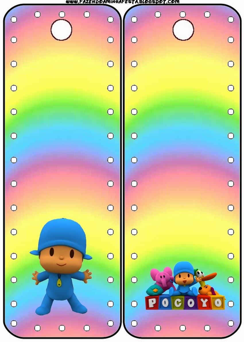 Para marcapaginas de Pocoyo.