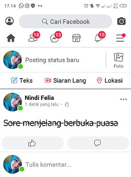 Cara Membuat Tulisan Dicoret Pada Status Fb Tanpa Aplikasi Wafbig