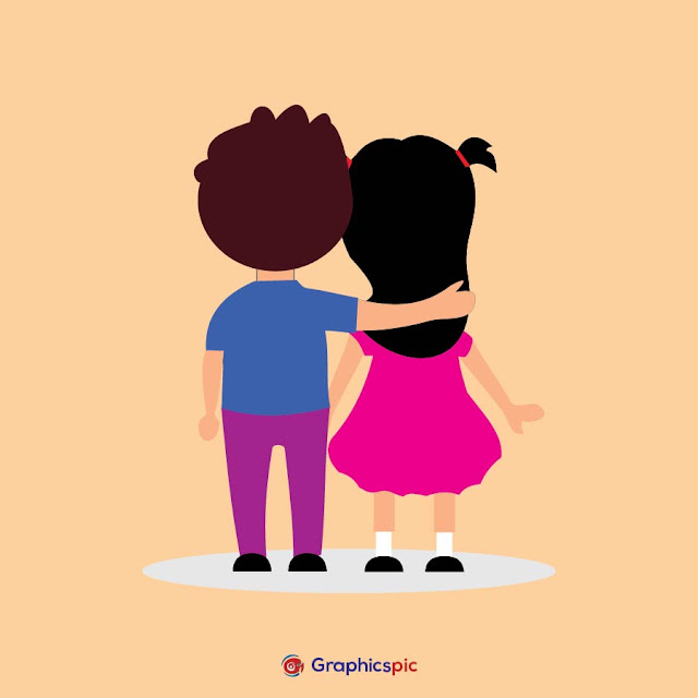  Loving couple propose day – free vector