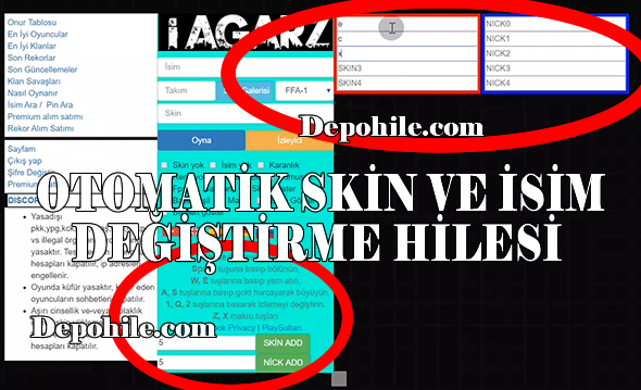 Agarz Otomatik Skin ve Nick Değiştirme Hilesi 2020 - Script