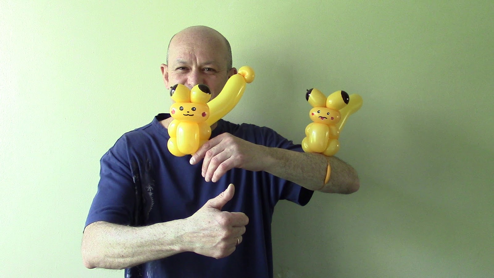 Pikachu pokemon of balloons - twisting tutorial (Subtitles) 