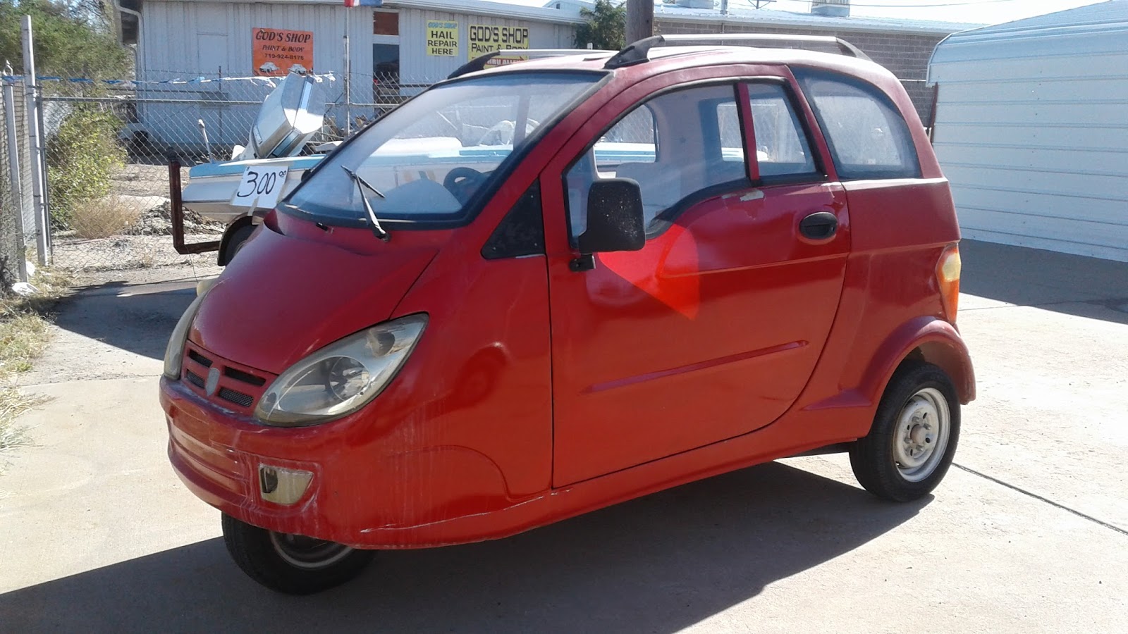 OldMotoDude Asian 3Wheeled cars spotted for sale for 1,500 for each