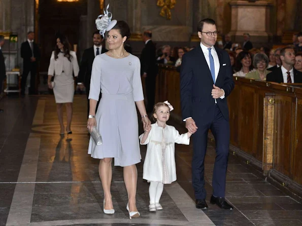 King Carl XVI Gustaf, Queen Silvia and Crown Princess Victoria, Prince Daniel, Princess Estelle and Princess Madeleine and Chris O'Neill, Princess Leonore and Prince Carl Philip and his fiancee Sofia Hellqvist attends a service in the Royal Chapel 