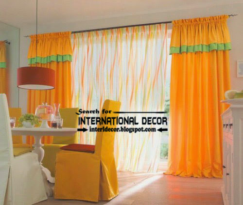 kitchen curtains designs ideas 2016, long thick curtains for kitchens, yellow curtains
