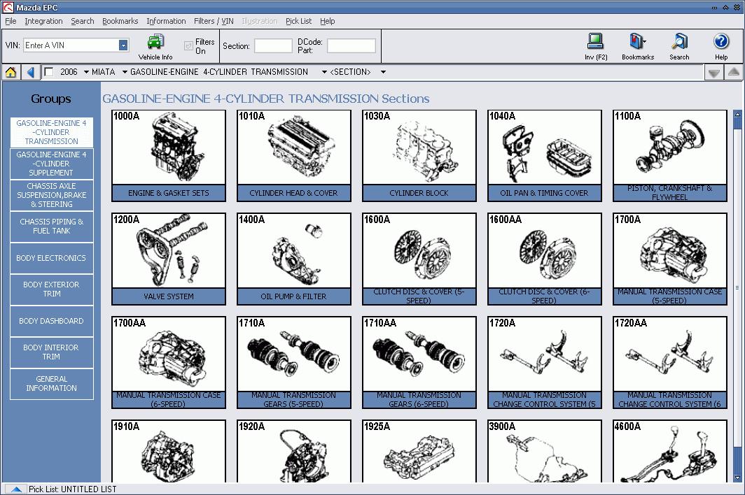 Mazda Parts Catalog Online