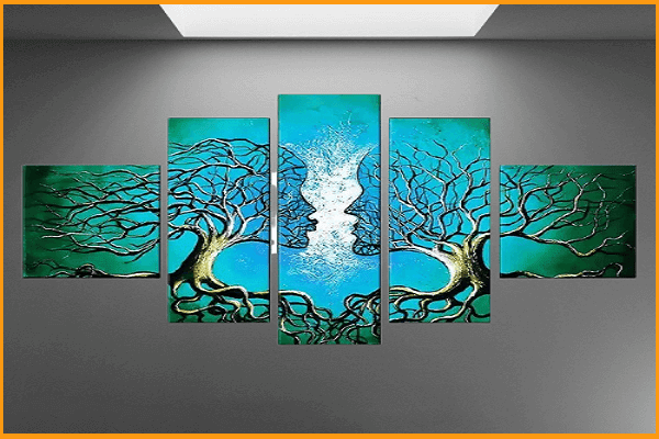 abstract wall painting ideas