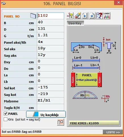 Sta4cad'de Perde Tanımlamak; Poligon Perde, Panel Perde üst kot nasıl değiştirilir? Perde üst kotu düşürme, yükseltme, değiştirme.