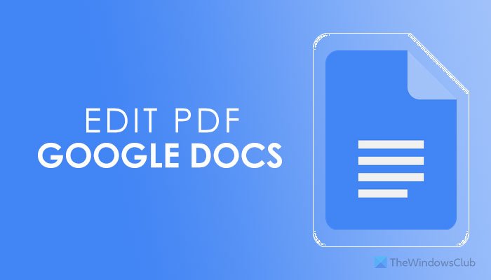 Come modificare un PDF in Google Docs