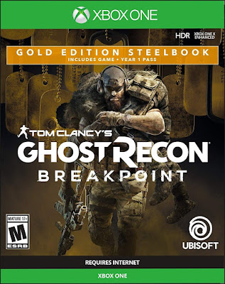 Ghost Recon Breakpoint Game Cover Xbox One Gold Edition Steelbook