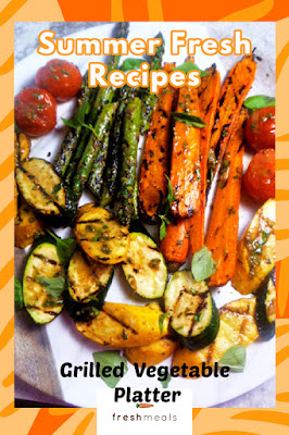 Vegetables grilled until caramelized and tender crisp and doused with the most fabulous herb vinaigrette around! - Slice of Southern